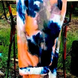 Women’s Bohemian Tie Dye Sweat Pants Jog Gym Cute